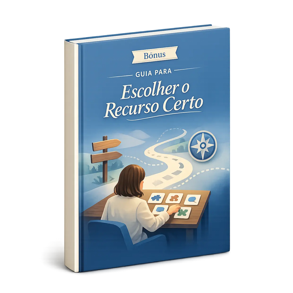 Mockup do bônus Guia para Escolher o Recurso Certo